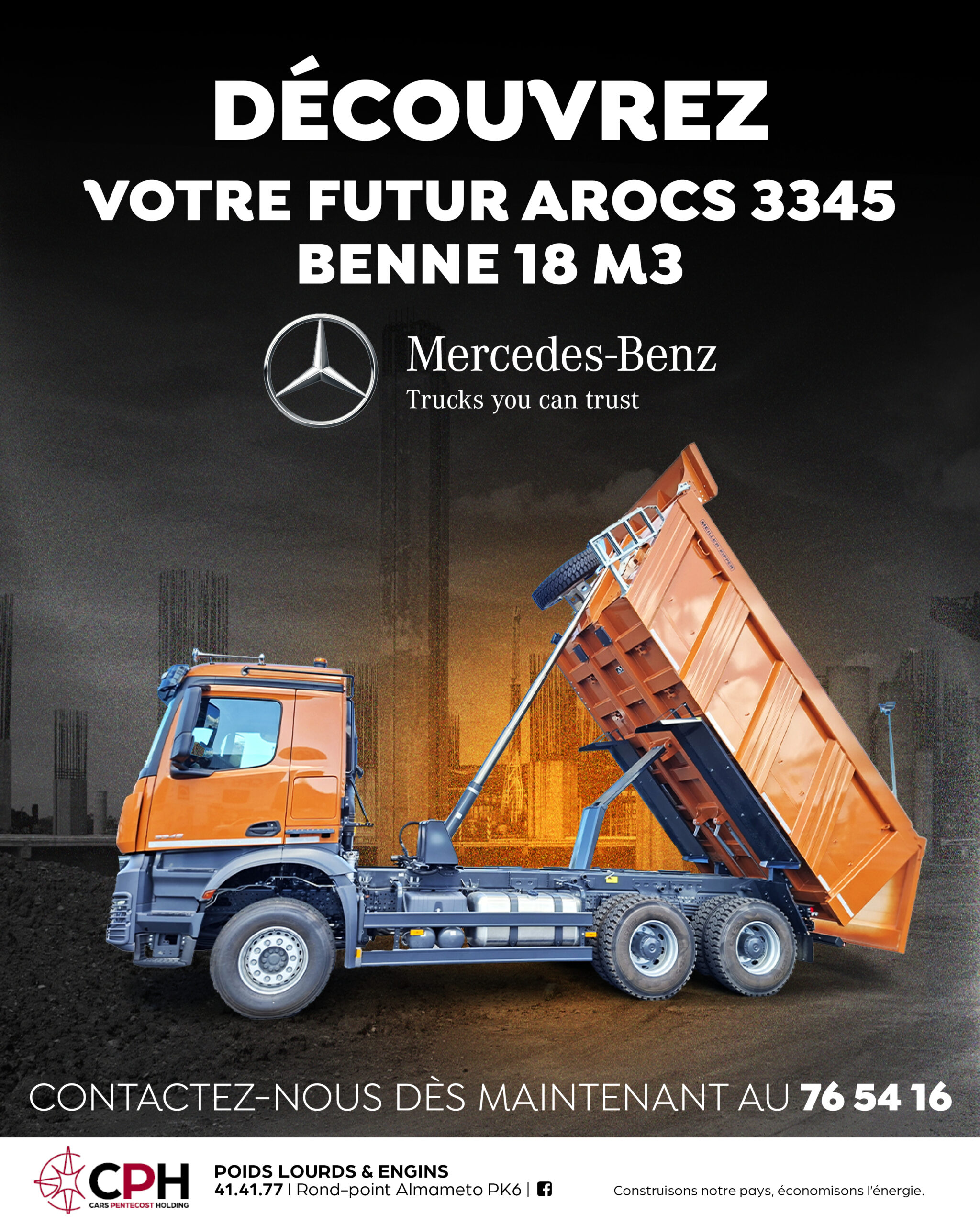 DÉCOUVREZ L’AROCS 3345 BENNE 18 M3 MERCEDES-BENZ TRUCK