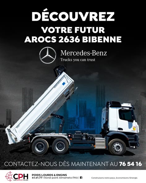 AROCS 2636 BI-BENNE TP MERCEDES-BENZ TRUCK