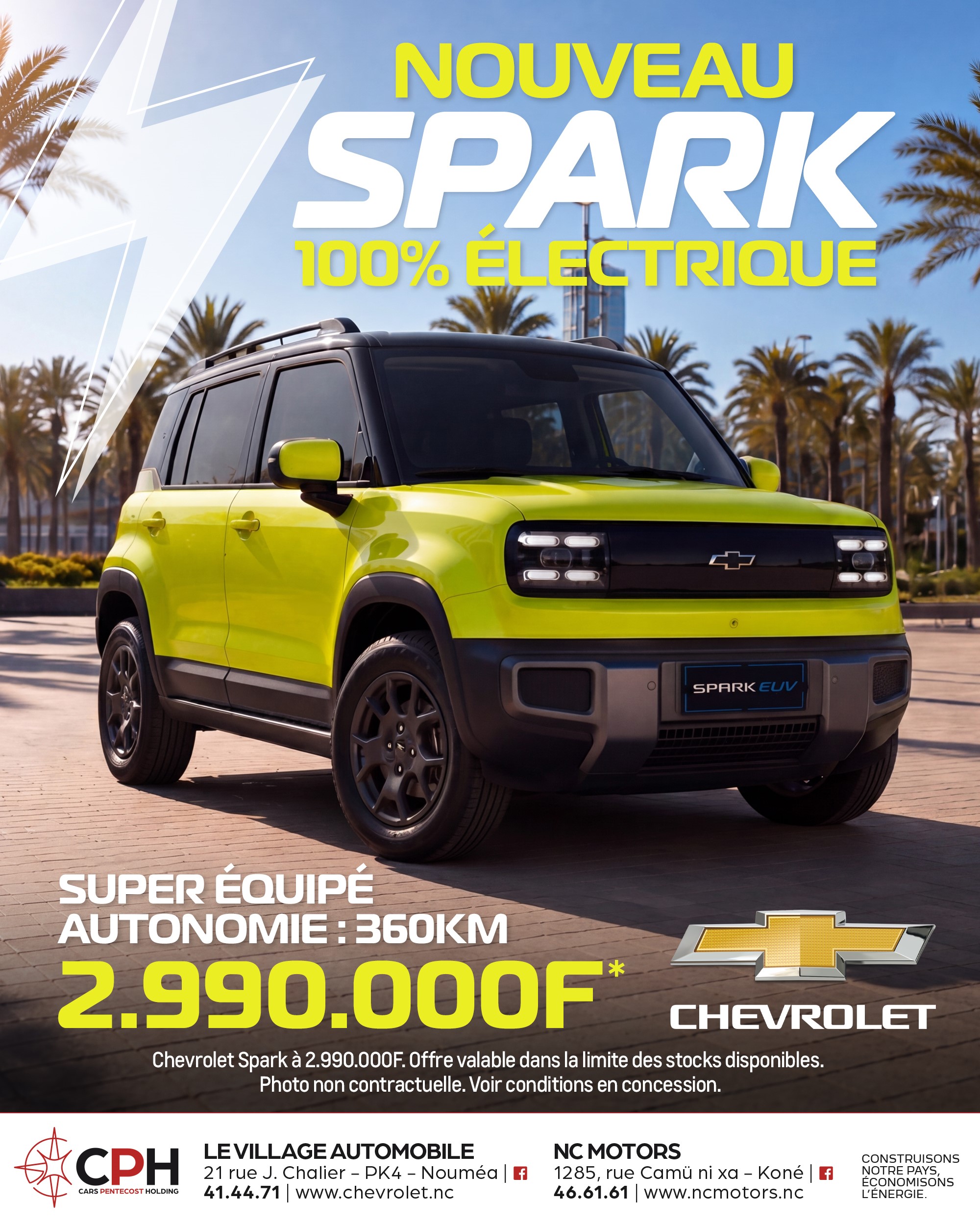Découvrez le tout nouveau Chevrolet Spark 100% Électrique !