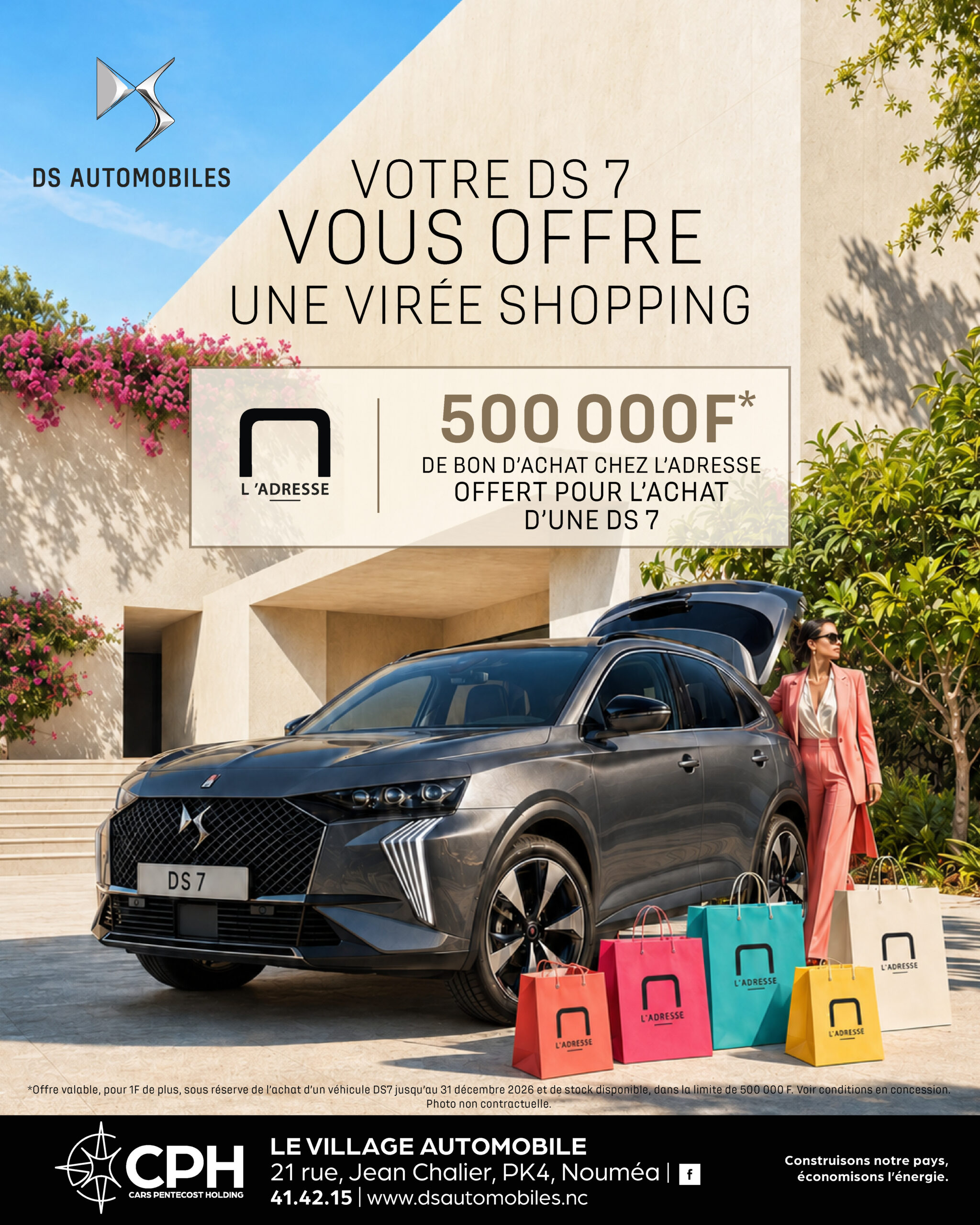 DS7 & L’Adresse : l’élégance se conduit… et se porte.