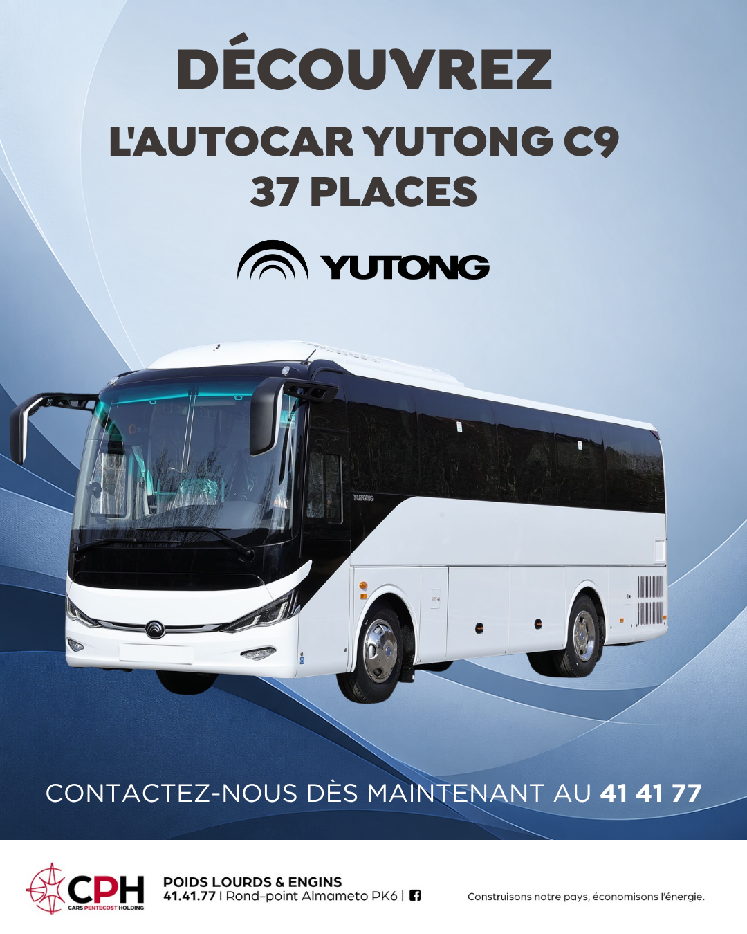 Grande nouveauté dans notre gamme, l&rsquo;autocar YUTONG C9 débarque !