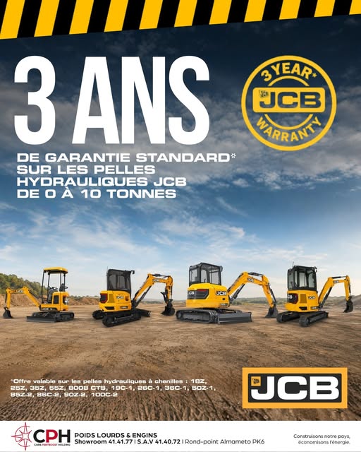 JCB FAIT TROIS FOIS PLUS POUR VOUS !