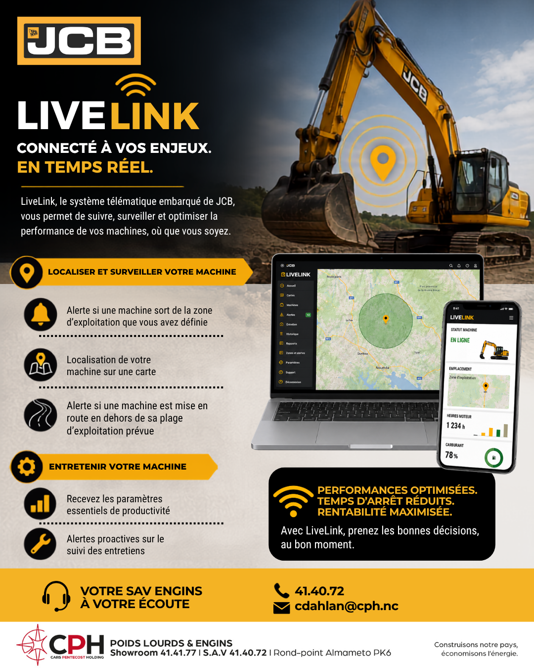 Vous avez des engins JCB ? On a quelque chose pour vous !