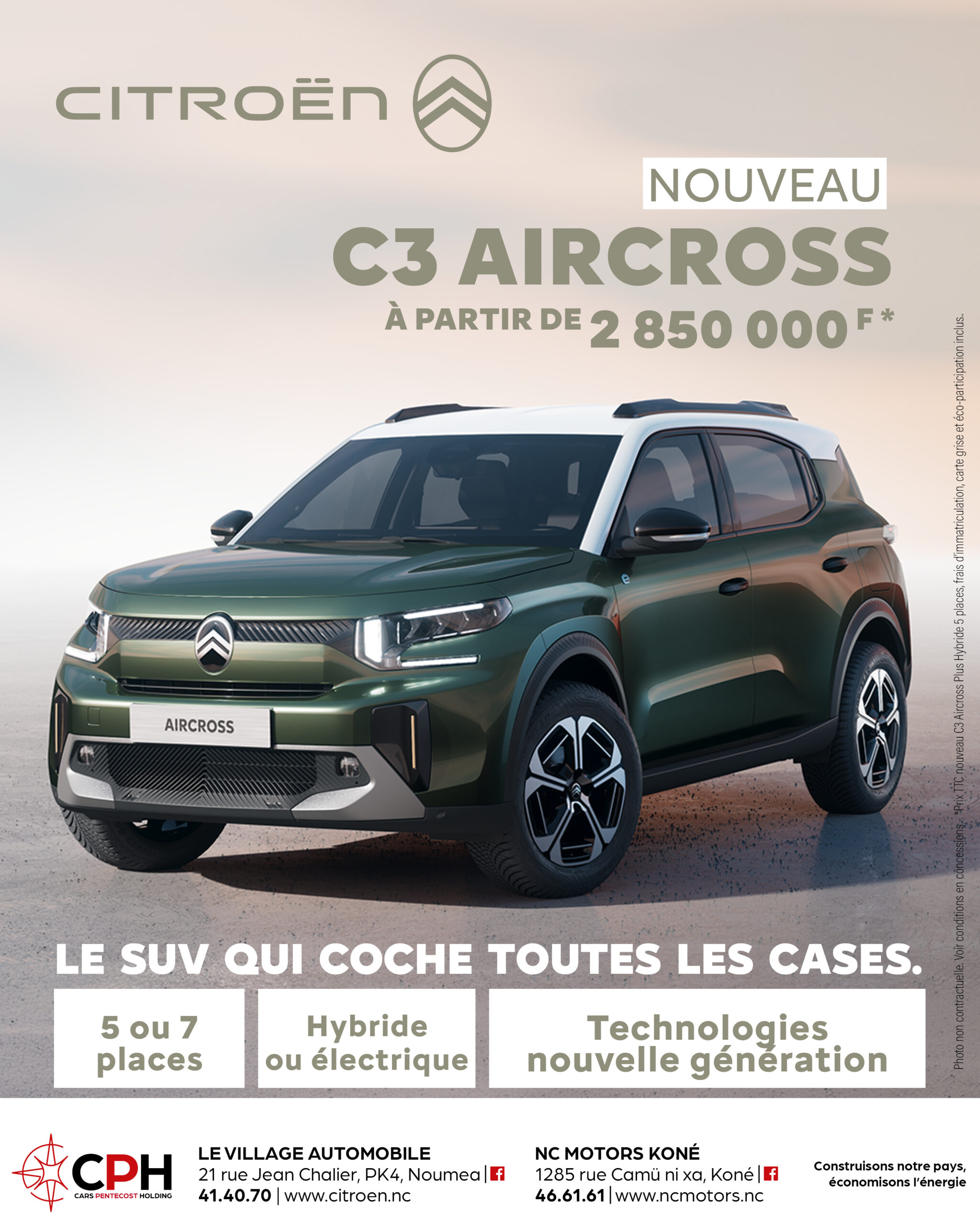 Nouveau SUV Citroën C3 Aircross.