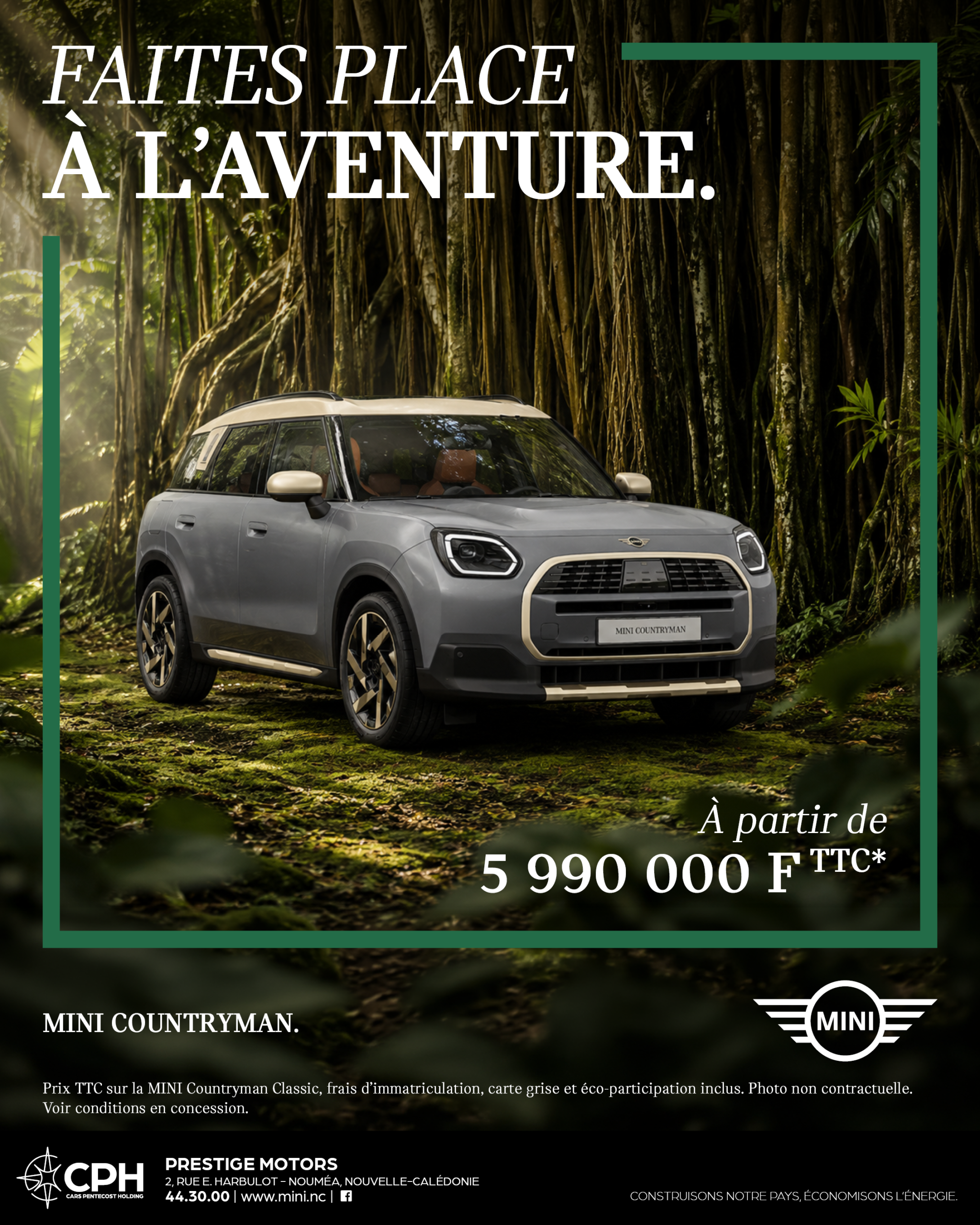 MINI COUNTRYMAN, FAITES PLACE À L’AVENTURE.