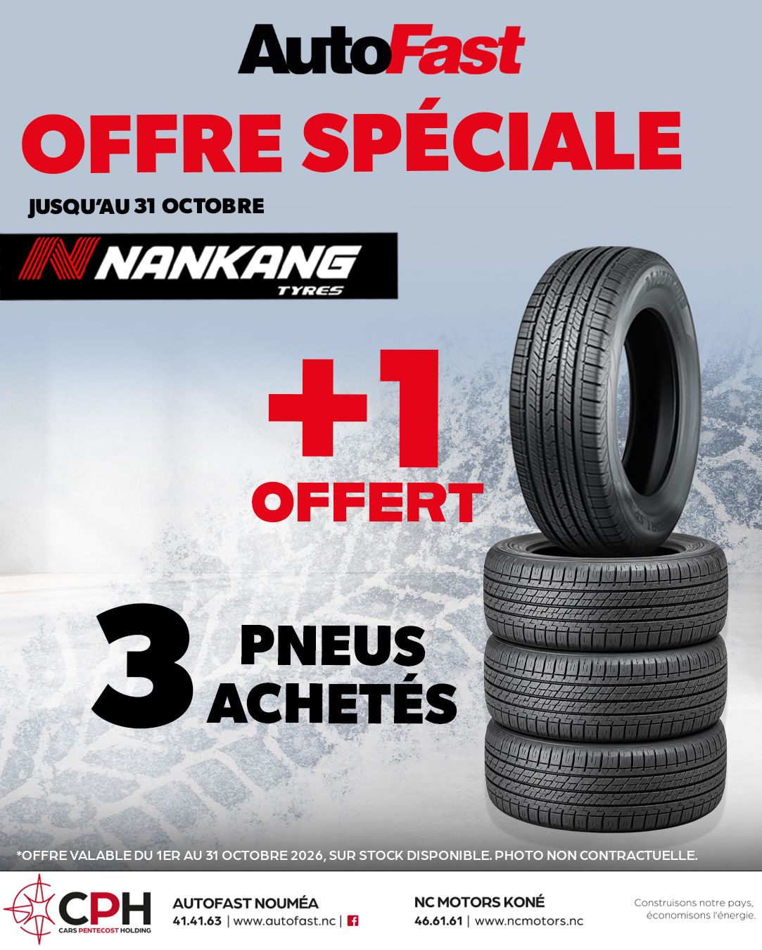 OFFRE SPÉCIALE AUTOFAST : ÉQUIPEZ-VOUS EN PNEUS NANKANG !